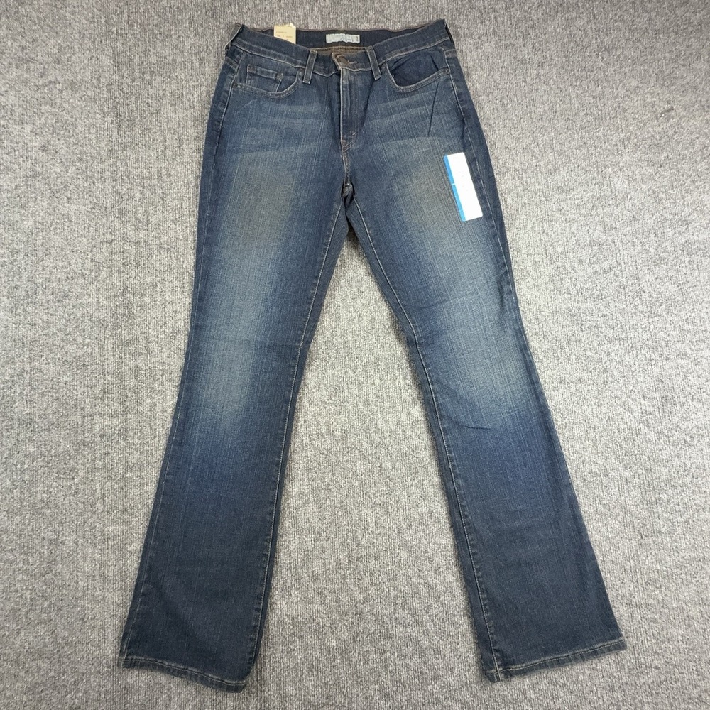 Levi's 515 Bootcut Jeans Womens 8 Tall Medium Wash Blue Mid Rise Stretch